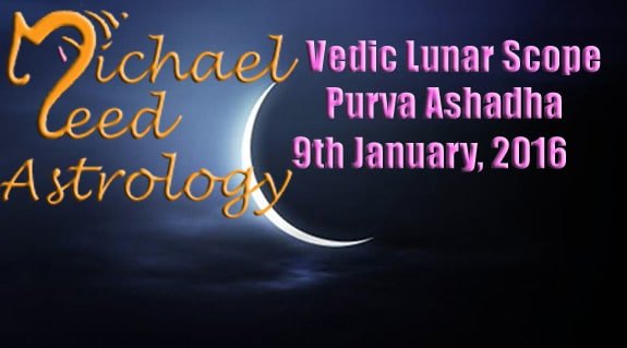 Vedic Lunar Scope Video - Purva Ashadha 9th January, 2016